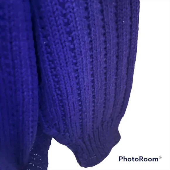 VINTAGE Ribbed Knit Chunky Icelandic Fisherman Sweater - XL - Picture 3 of 5